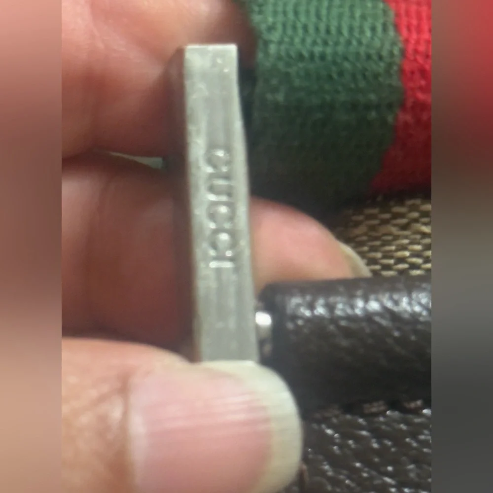 Gucci Tan Messenger Bag with Green and Red Strap - Picture 13 of 14